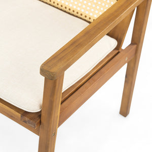Preston Outdoor Dining Chair with Cushion Set