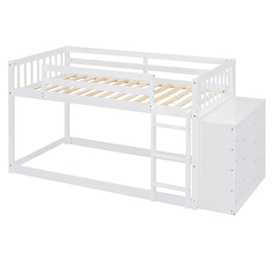 Bunk Bed With 4 Drawers And 3 Shelves by Couch.com