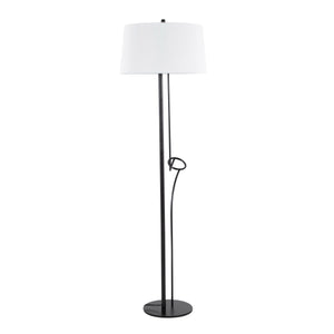 Shadow Contemporary Floor Lamp - Black / White by Couch.com
