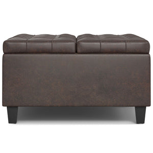 Harrison - Upholstered Coffee Table Storage Ottoman by Couch.com