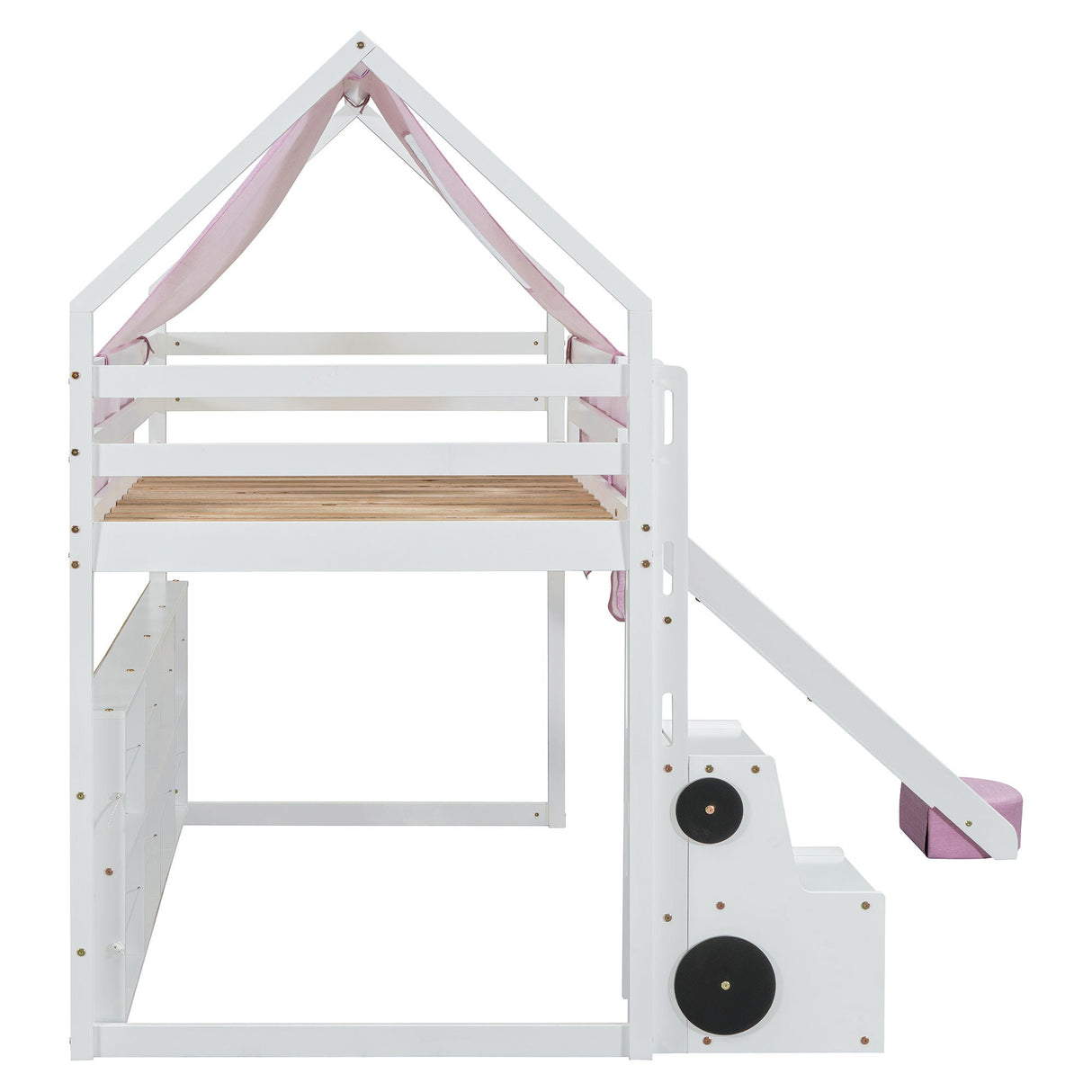 Loft Bed With House Shaped Frame And Tent by Couch.com