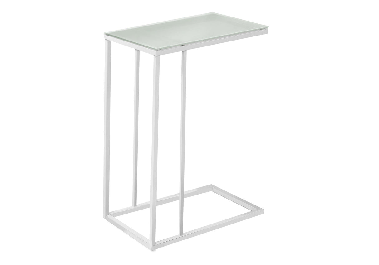 Accent Table, C - Shaped, Tempered Glass, Stylish Design Contemporary & Modern by Couch.com
