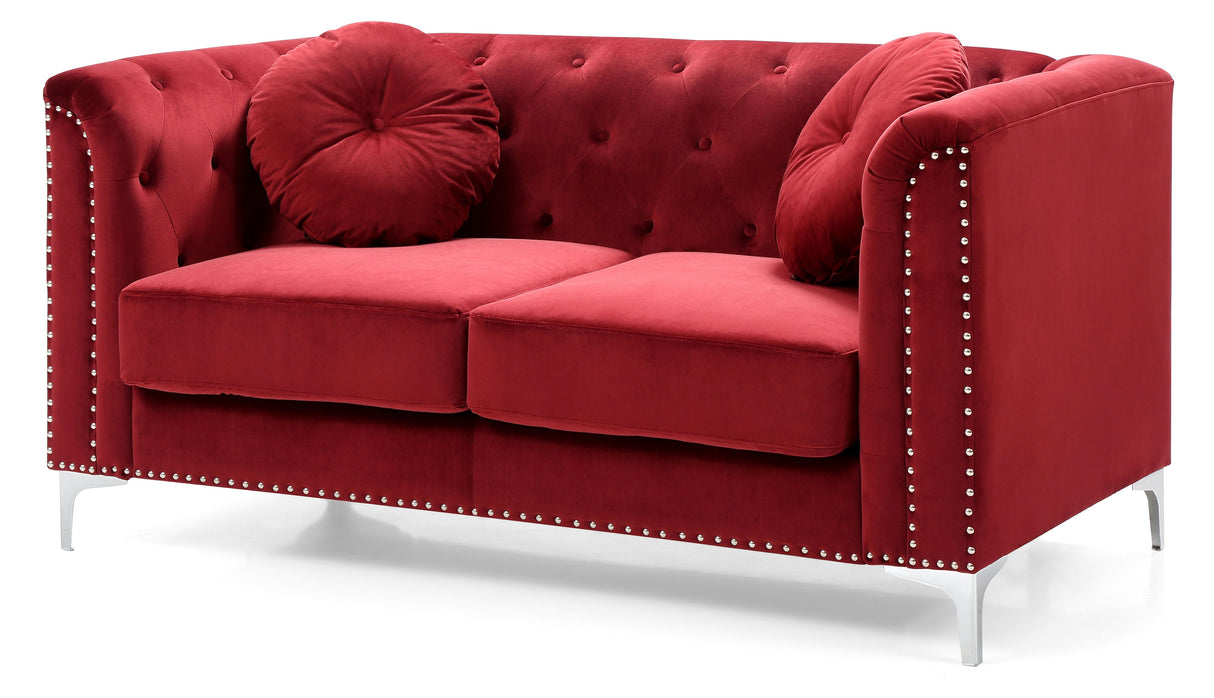 Stylish Sloped Arm Loveseat by Couch.com