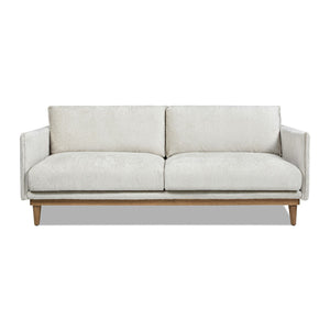 Haven - Flange Arm Oak Sofa - Marled Gray by Couch.com