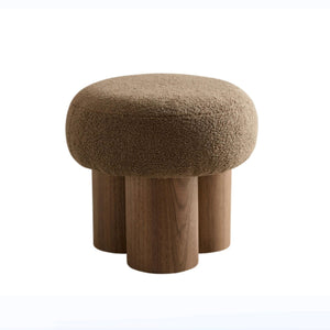 Versatile Mushroom Stool With Cushion by Couch.com