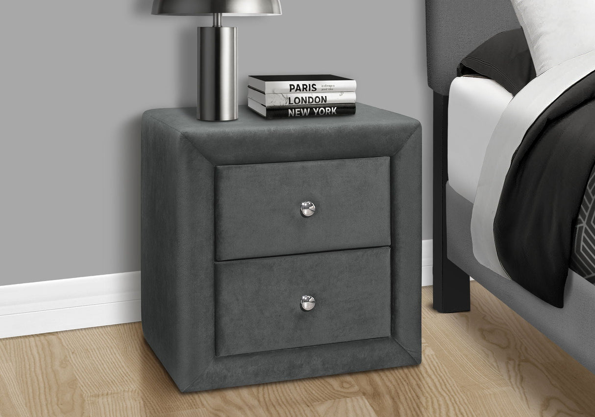 Nightstand, Storage Drawer Versatile Use, Upholstered, Transitional by Couch.com