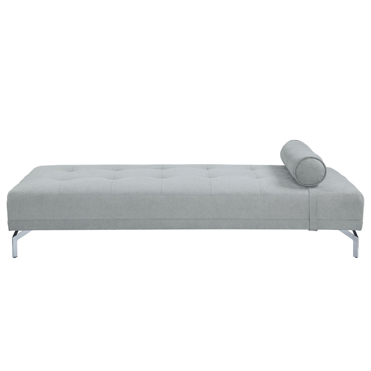 Quenti - Velvet Sofa Bed With Pillow - Gray by Couch.com