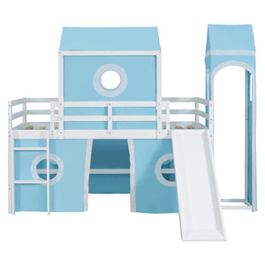 Loft Bed & Slide Tent And Tower by Couch.com