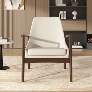 Mid-Century Modern Accent Armchair With High Back by Couch.com