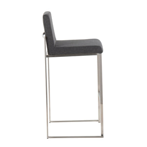 Fuji - Contemporary And Modern Elegance High Back Barstool by Couch.com