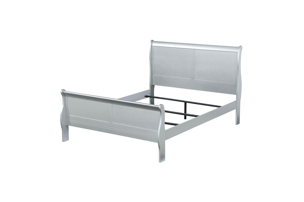 Louis Philippe Sleigh Style Bed