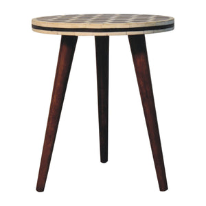 Inlay - Bone Tripod Stool - Honey Caramel by Couch.com