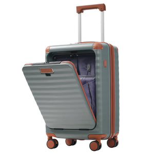 Deluxe 5-Piece Hard-Side Luggage Set with USB and TSA Security