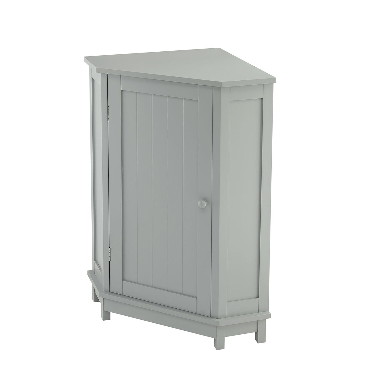Bathroom Cabinet Triangle Corner Storage Cabinet With Adjustable Shelf Modern Style
