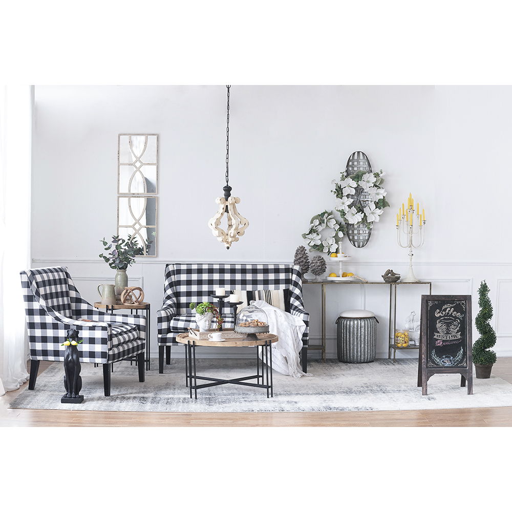 Farmhouse Chandeliar Distressed Pendant French Country Wood Chandelier For Living Room Foyer, Bulb Not Included - Antique Cream by Couch.com