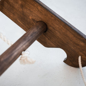 3in1 Montessori Climbing Set: Triangle Ladder + Wooden Arch + Slide Board – Chocolate NEW