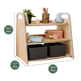 3in1 Montessori Shelf Set: Bookshelf, Toy Shelf & Lego Organizer
