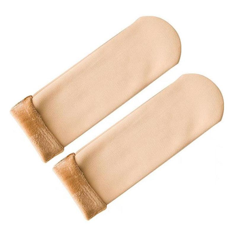 3Pairs Female Winter Warm Thicken Thermal Soft Casual Solid Color Socks Wool Cashmere Home Snow Boots Velvet Home Floor Sock For Women