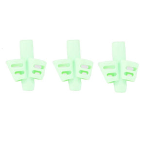 3Pcs/Set Soft Silica Pencil Grasp Two-Finger Gel Pen Grips Children Writing Training Correction Tool Pens Holding for Kids Gifts Children's School Supplies Triangular Correction Children's Writing Tool
