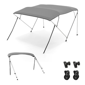 3-Bow/4-Bow Boat Bimini Top Sun Shade Boat Canopy with Storage Boot-4-Bow