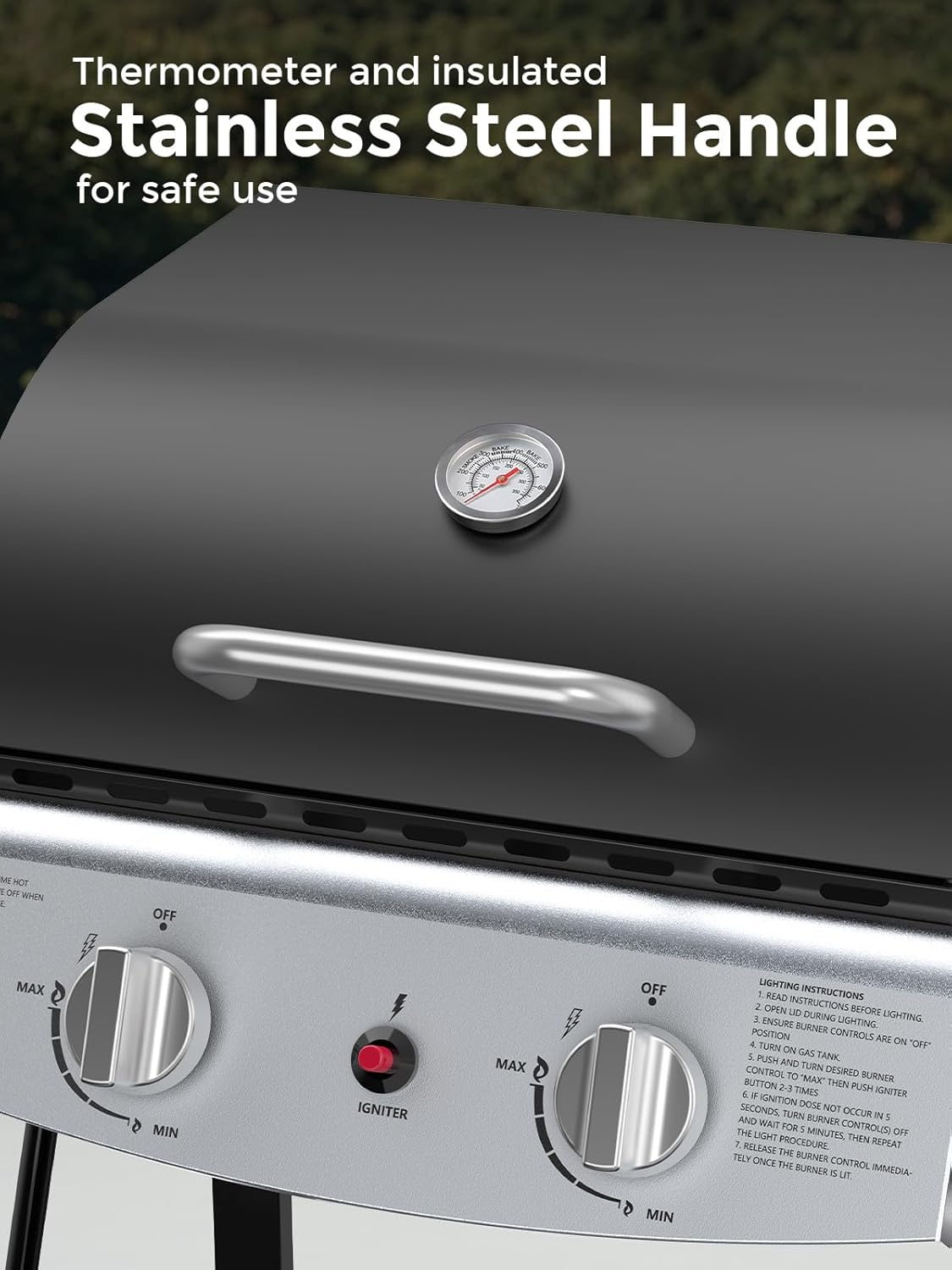 3 & 4-Burner Propane Gas Grills with Side Burners, for Outdoor Cooking, BBQ, Patio, Camping