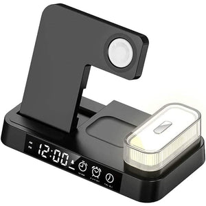 4-in-1 Wireless Charging Station with LED Night Light