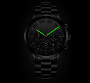 Men's Waterproof  Watch With Chronometers And Date Display Unique Design Perfect Gift