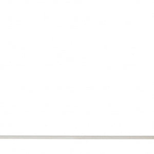 35" White and Silver Frame Console Table