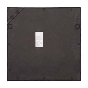 24" Graphite Metal Square Framed Accent Mirror