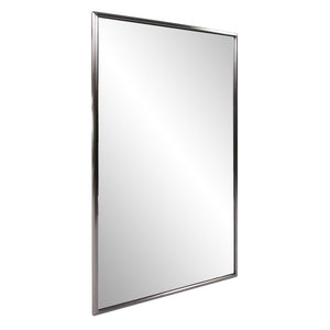 36" Gunmetal Metal Framed Accent Mirror