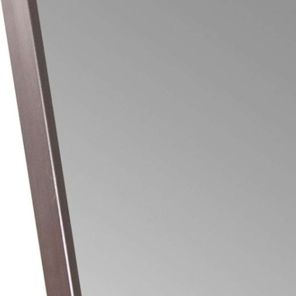 Sleek Brushed Brass Rectangular Full Length Standing Mirror