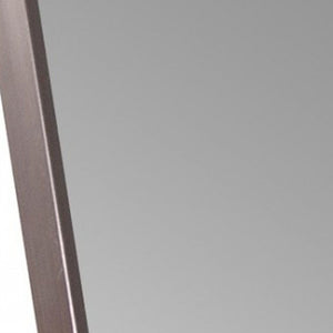 Sleek Brushed Brass Rectangular Full Length Standing Mirror