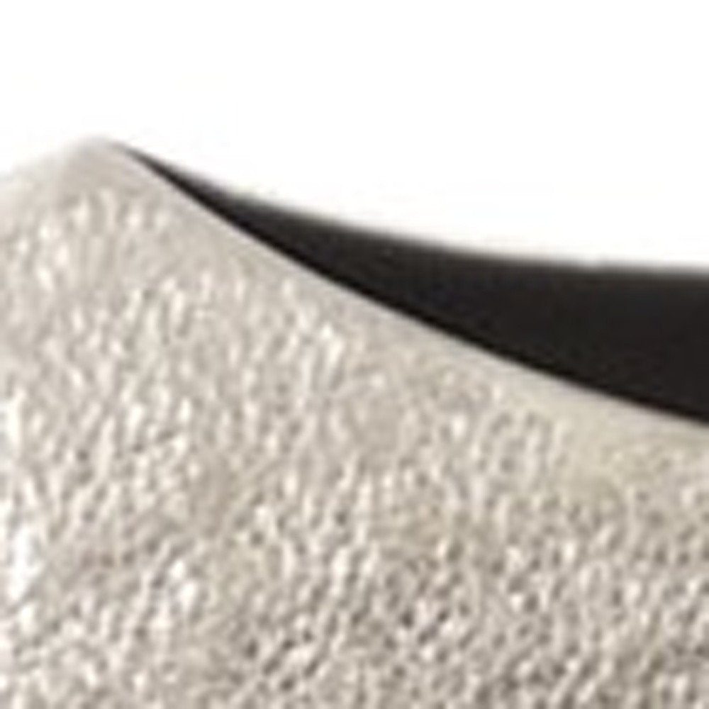 10" Silver Cylinder Aluminum Table Vase