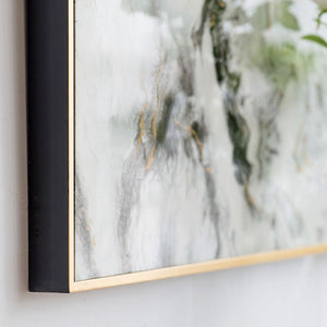 Set of Two White Framed Art