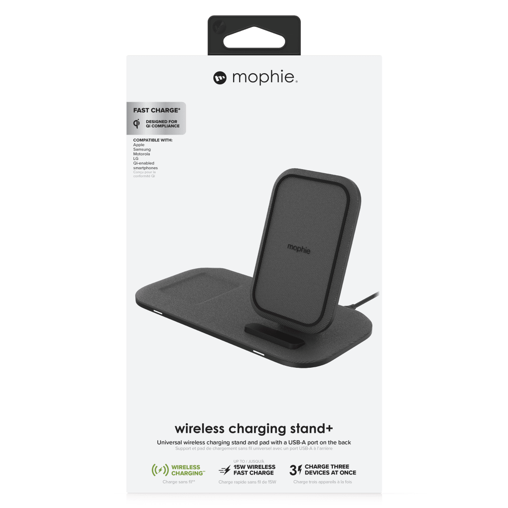 mophie Wireless Charging Stand Plus Pad 15W by mophie