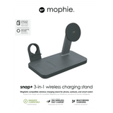 mophie Snap Plus MagSafe 3 in 1 Wireless Charging Stand Black by mophie