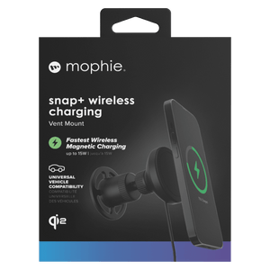 mophie Snap Plus Wireless Charging Car Vent Mount with Qi2 by mophie