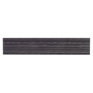 52" Black and Silver Faux Stone Frame Console Table