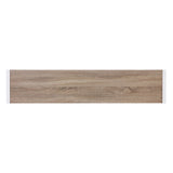 54" Gray Brown and White Sled Console Table