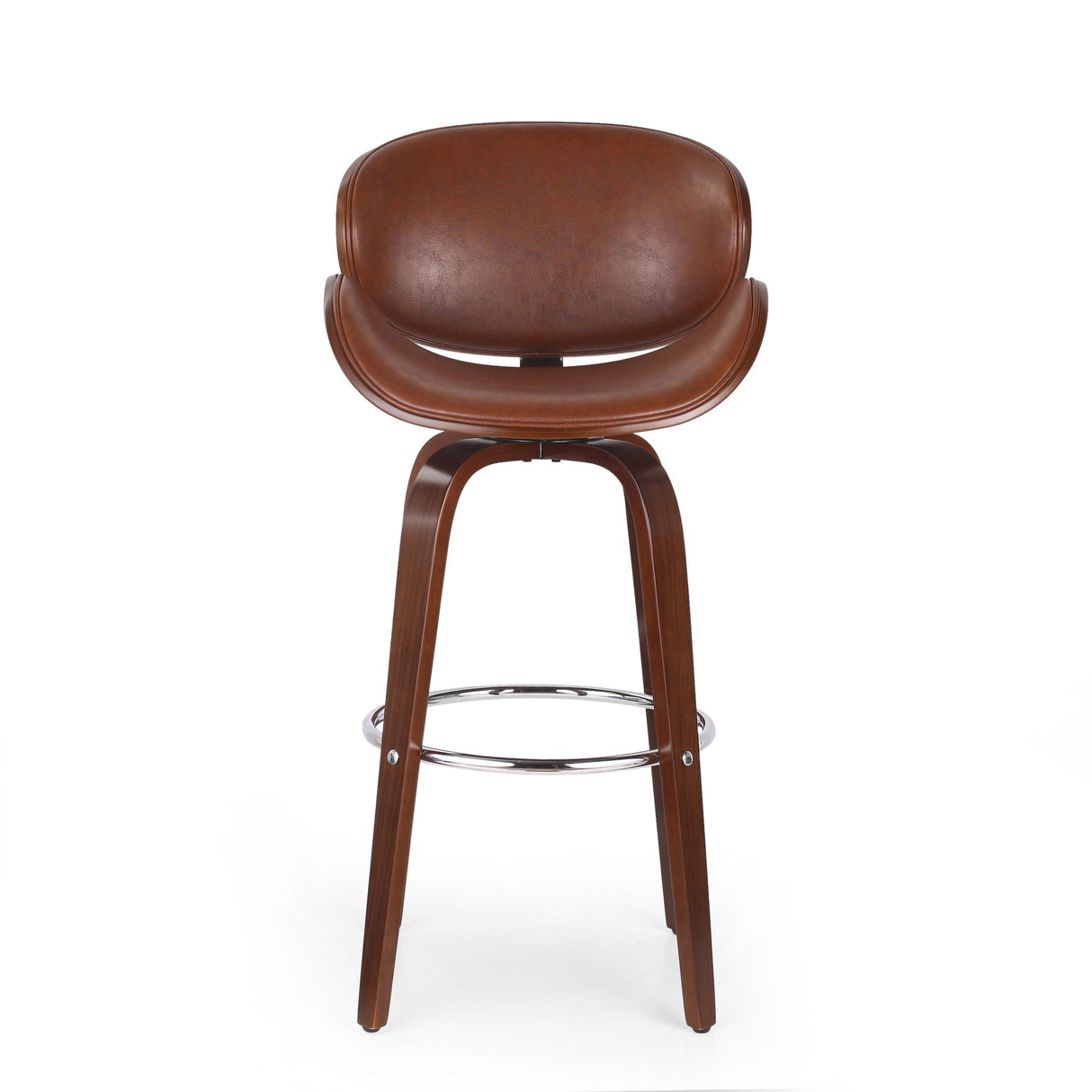 Lumos - Mid Century Modern Upholstered Swivel Barstool by Couch.com