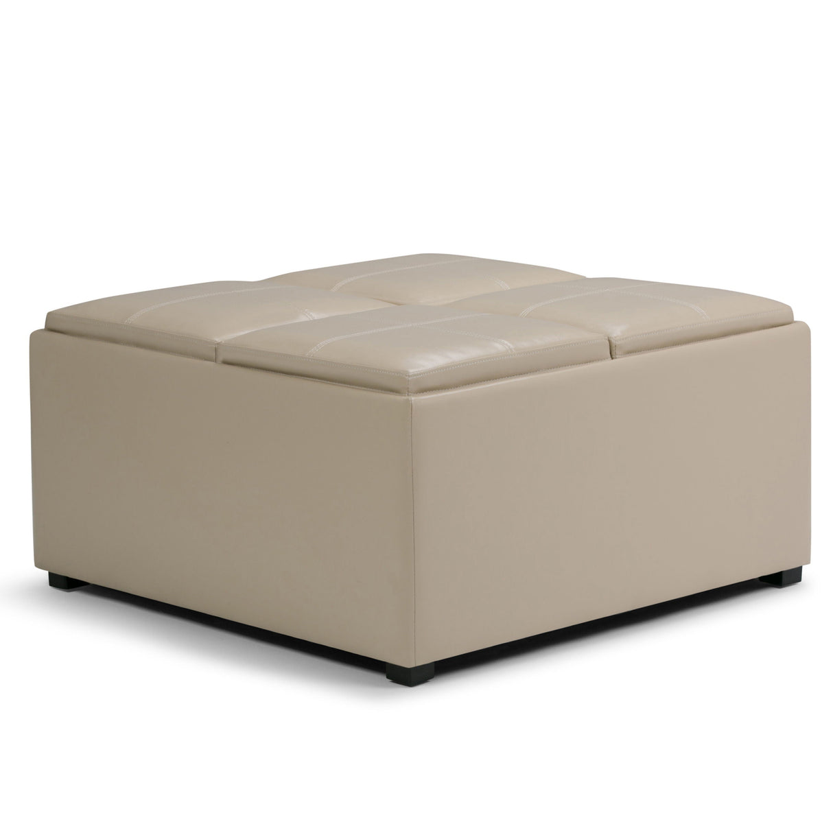 Avalon - Square Coffee Table, Storage Ottoman by Couch.com