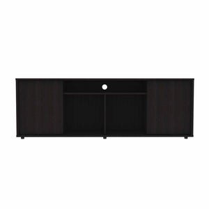 59" Black Open shelving TV Stand