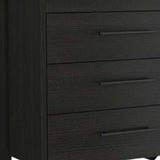 59" Black Six Drawer Double Dresser