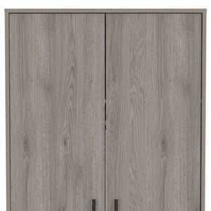 71" Light Gray Wood Single Drawer Combo Dresser