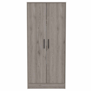 71" Light Gray Wood Single Drawer Combo Dresser
