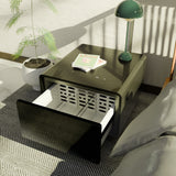 Modern Smart Side Table With Built-In Fridge, Wireless Charging, Temperature Control, Power Socket, USB Ports, Outlet Protection, Induction Light by Couch.com