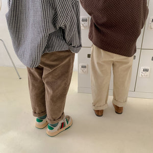 Children's Fashionable Elastic Corduroy Pants