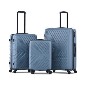 3 Piece Luggage Sets Lightweight Suitcase With Two Hooks, Spinner Wheels, Tsa Lock, Durable Hard Shell by Couch.com