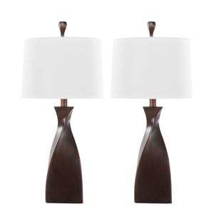 Curvo - Contemporary Polyresin Table Lamp (Set of 2) by Couch.com