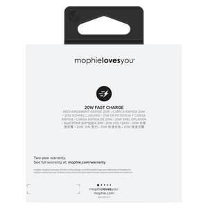 mophie 20W PD USB C Wall Charger White by mophie